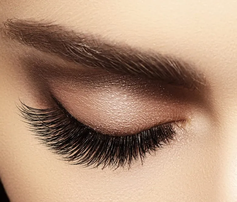 Eyelashes after treatment